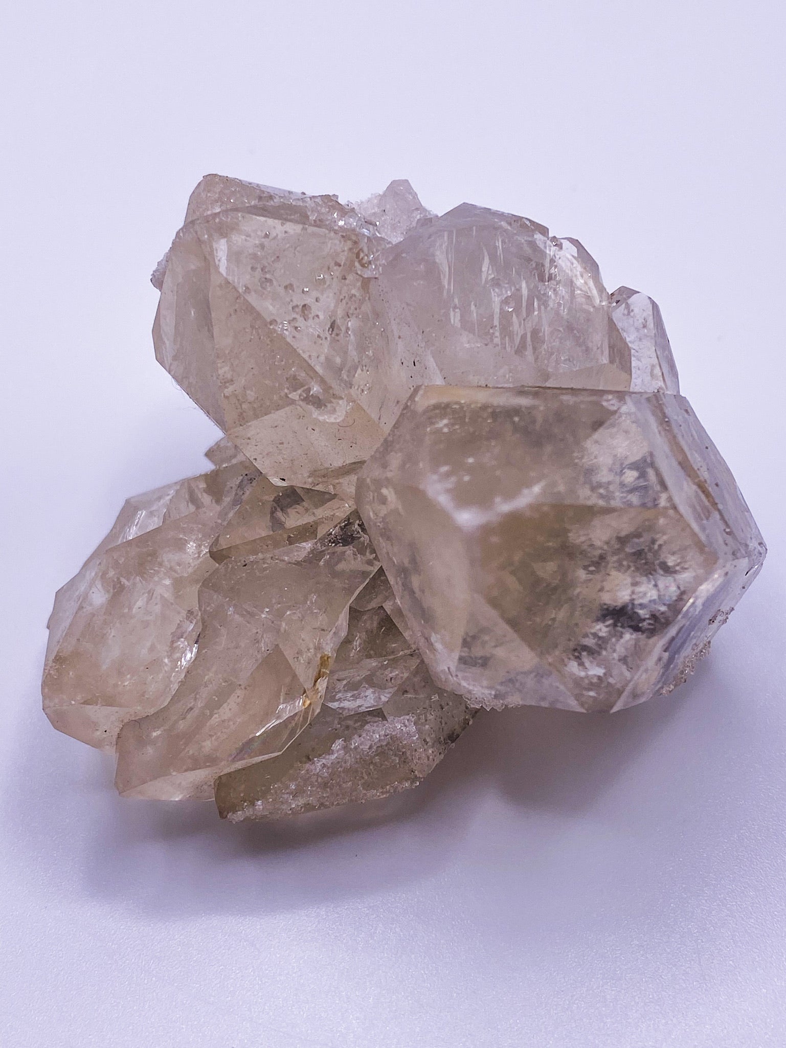 Frosted Herkimer Diamond – Crystals and Cleavage