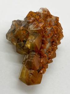 Iron-oxidized Quartz on Calcite