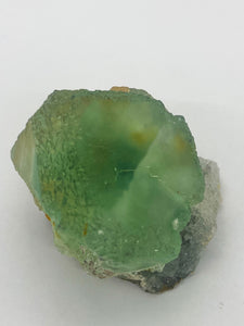 Light Green Step Fluorite on Druzy Quartz