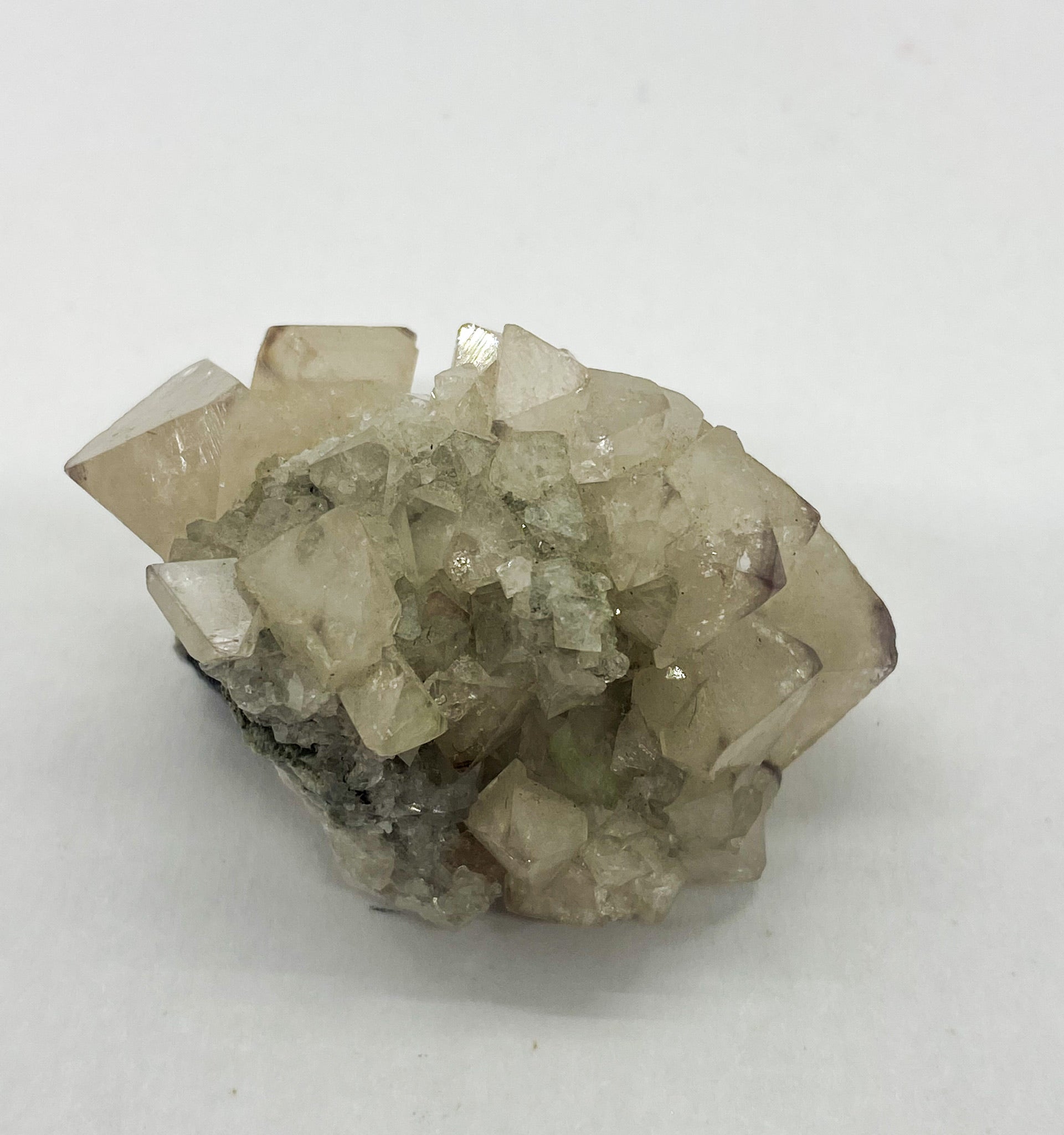 Octahedral Scheelite with Cube Fluorite