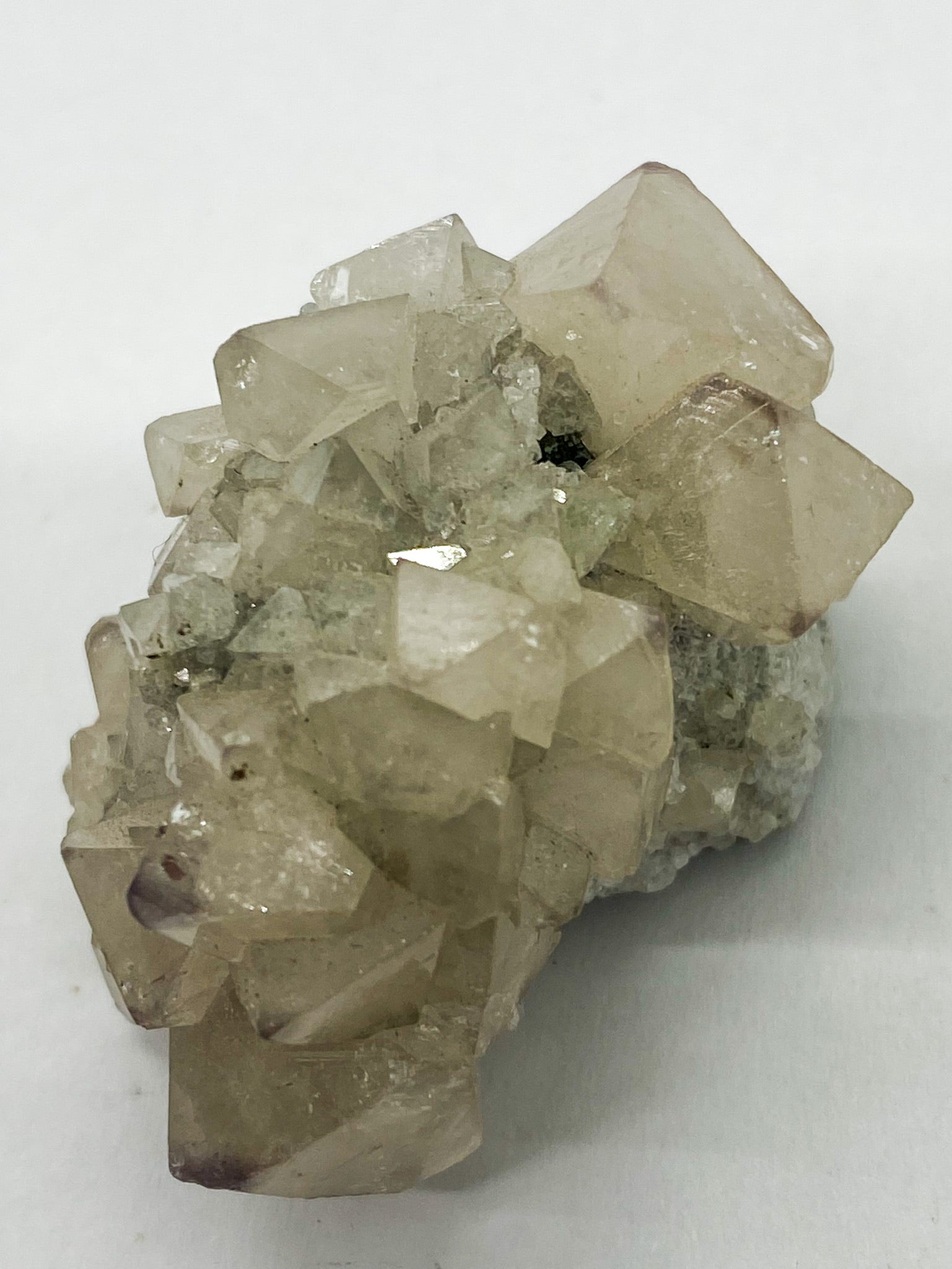 Octahedral Scheelite with Cube Fluorite