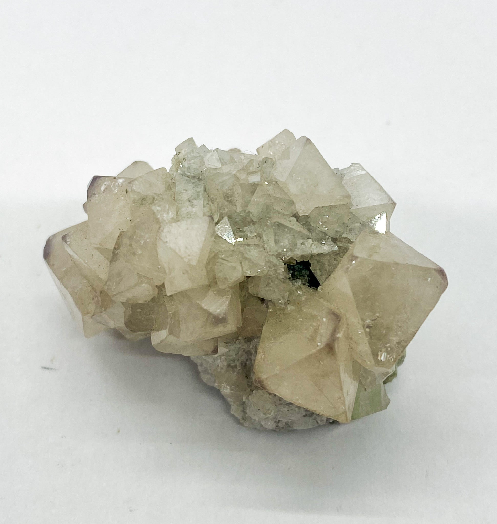 Octahedral Scheelite with Cube Fluorite