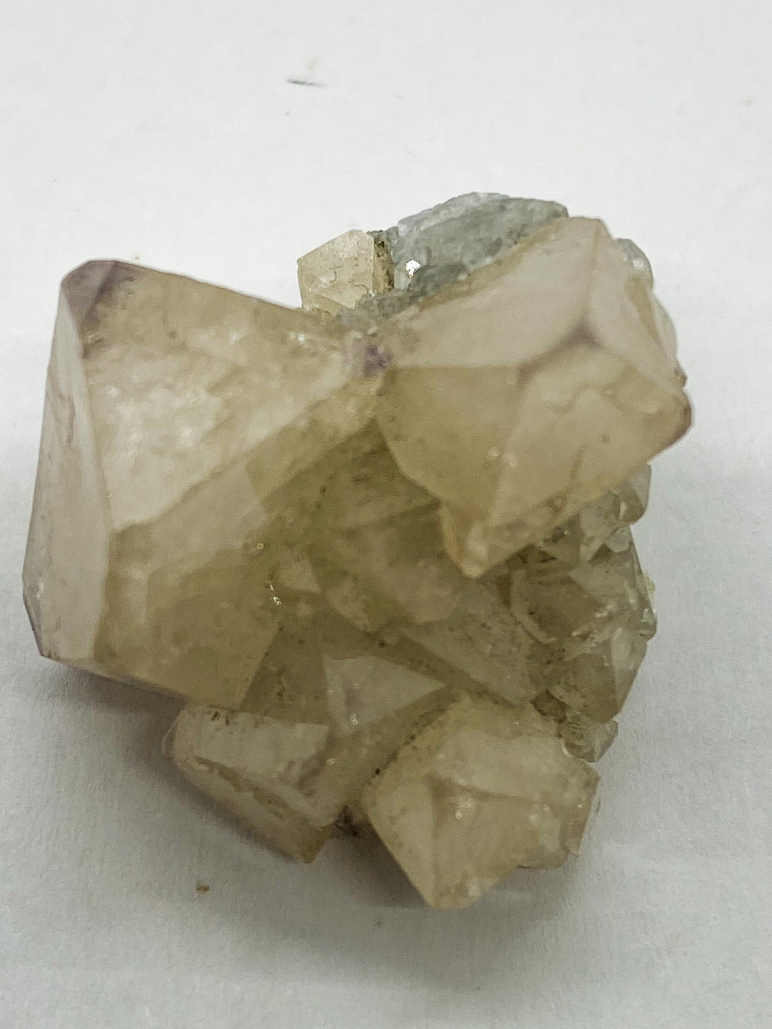 Octahedral Scheelite with Cube Fluorite