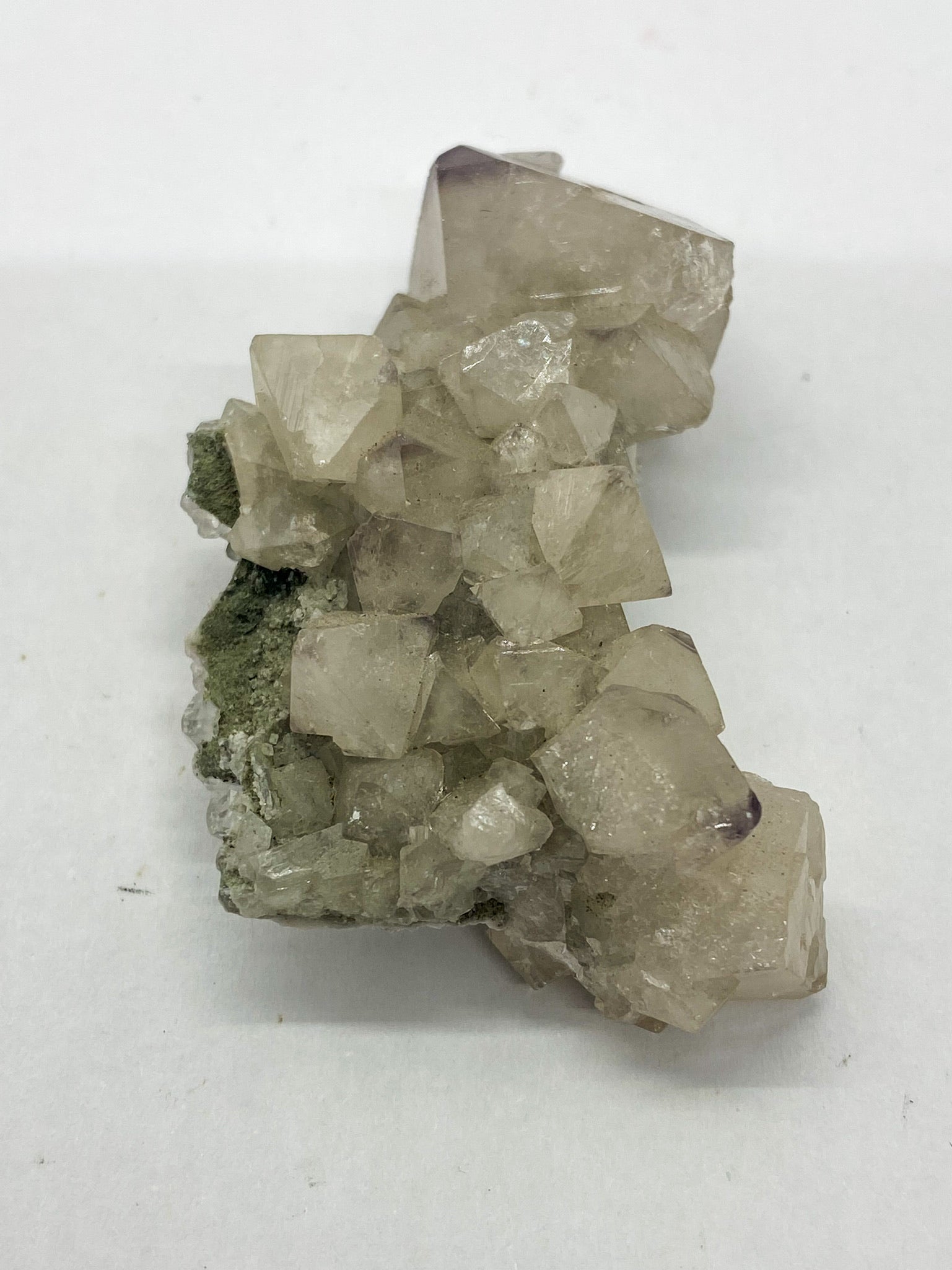 Octahedral Scheelite with Cube Fluorite