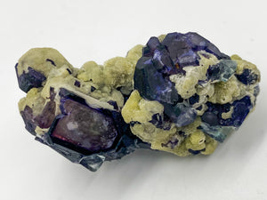 Purple Window Fluorite with Spherical Mica
