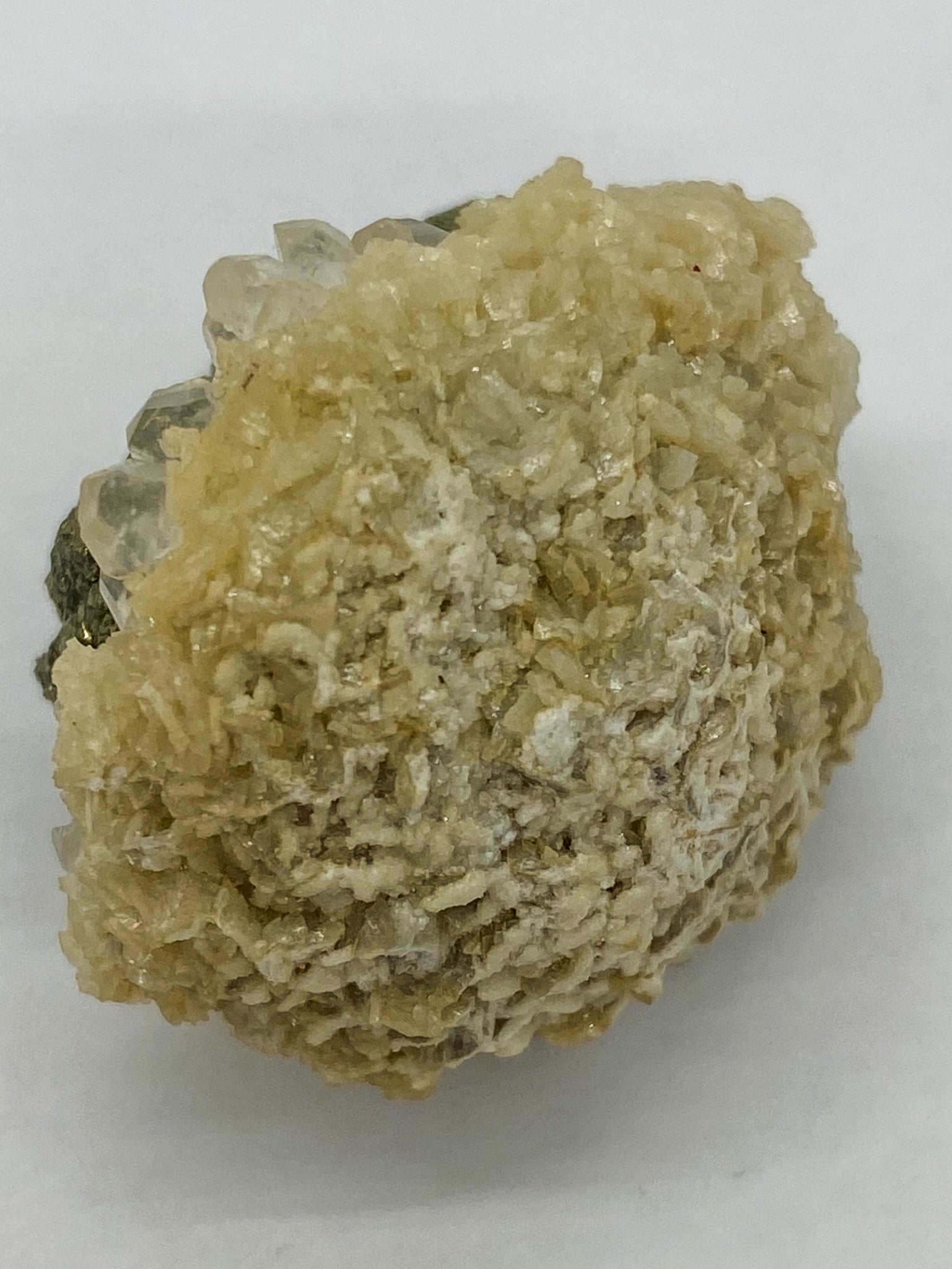 Pyrite with Quartz and Calcite