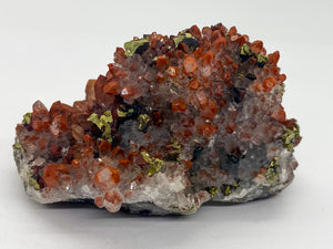 Red Quartz with Pyrite