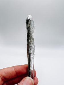 Selenite with Stibnite