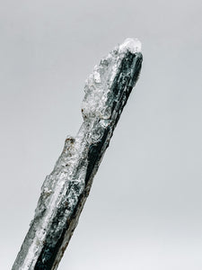 Selenite with Stibnite