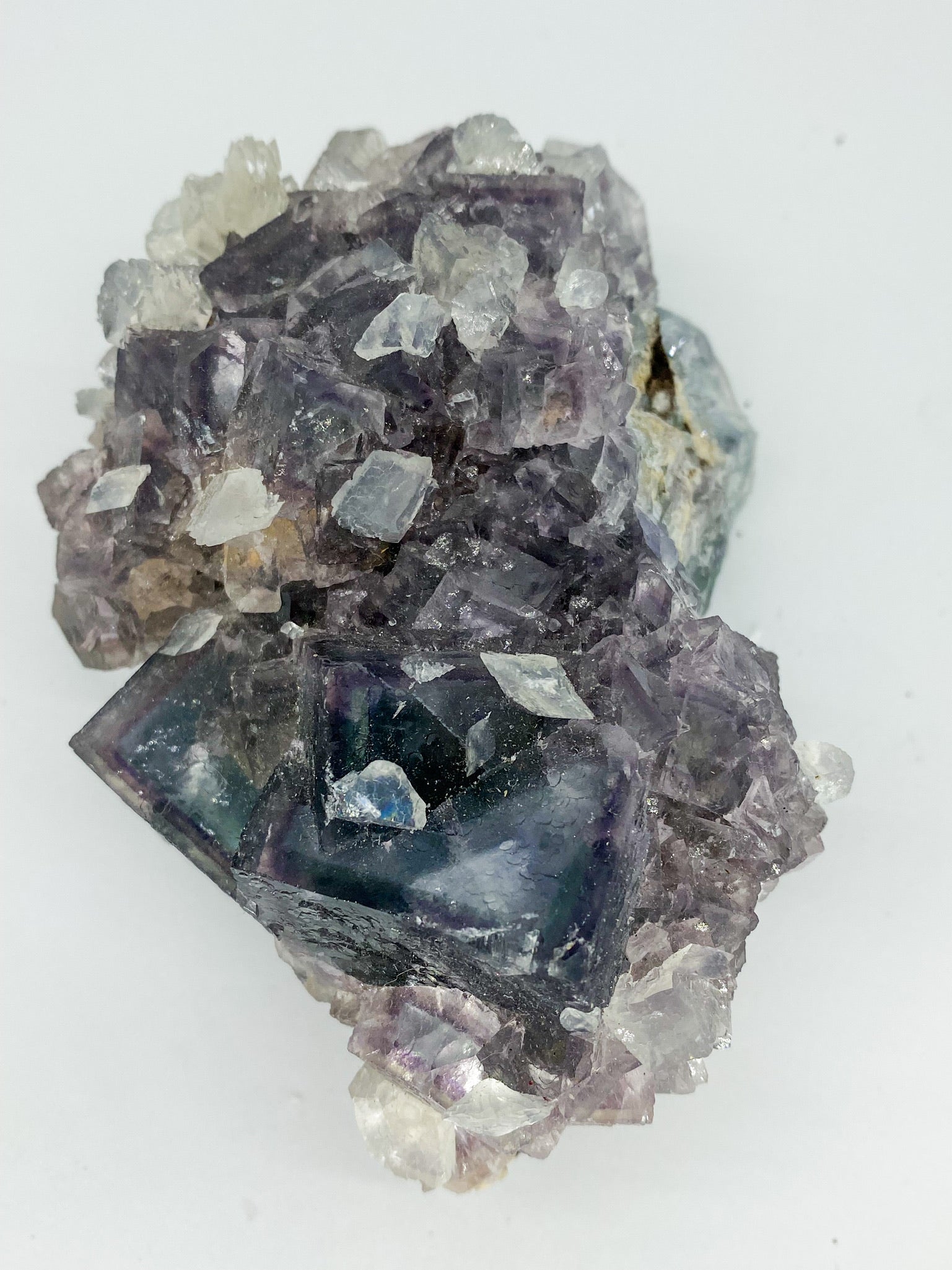 Fluorite with Calcite