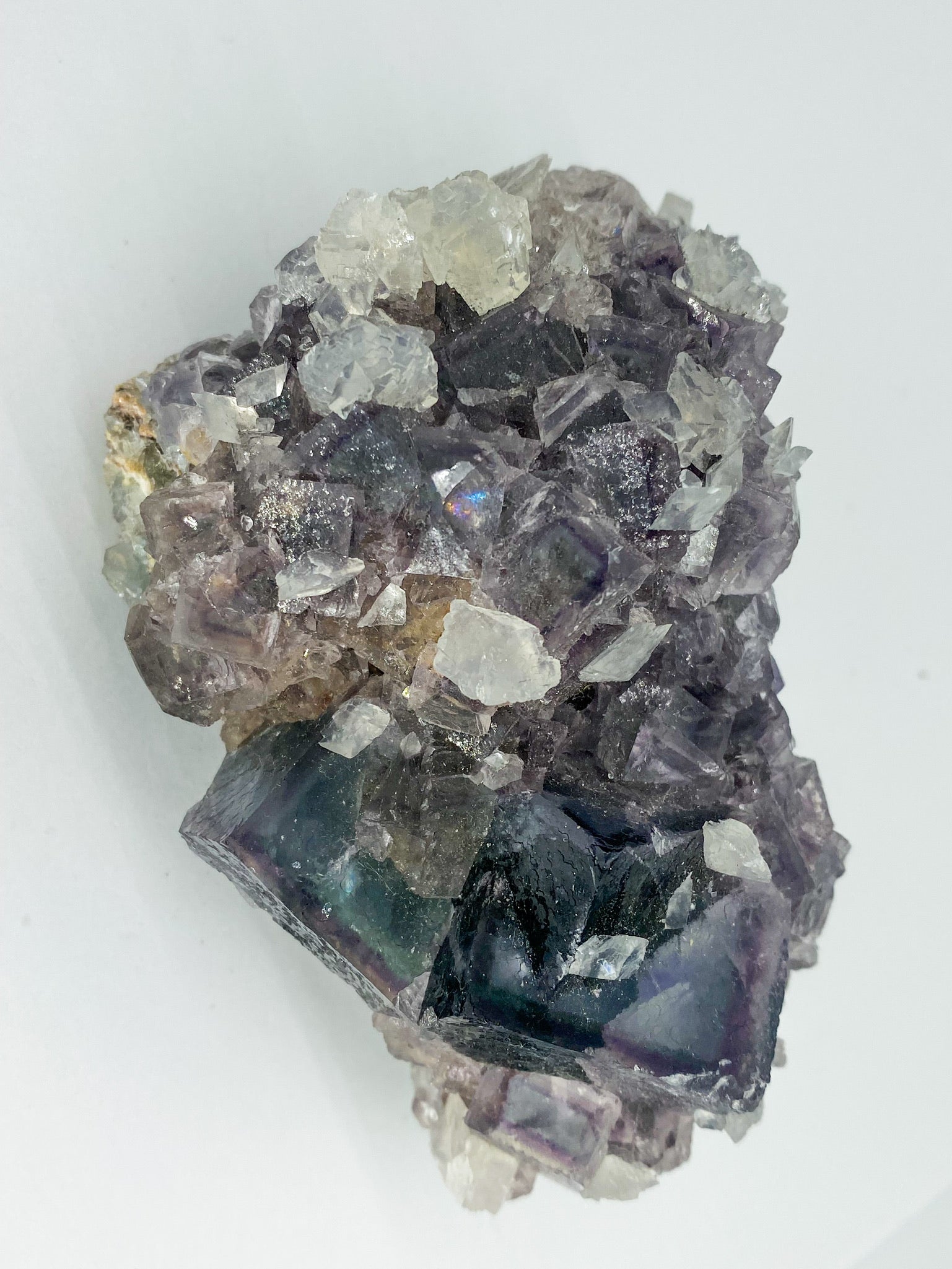 Fluorite with Calcite