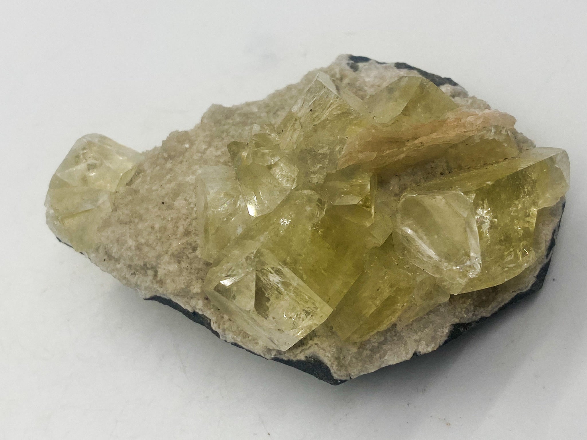 Clear Gem Grade Fluorite on Quartz