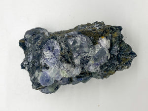 Clear decahedral purple phantom fluorite